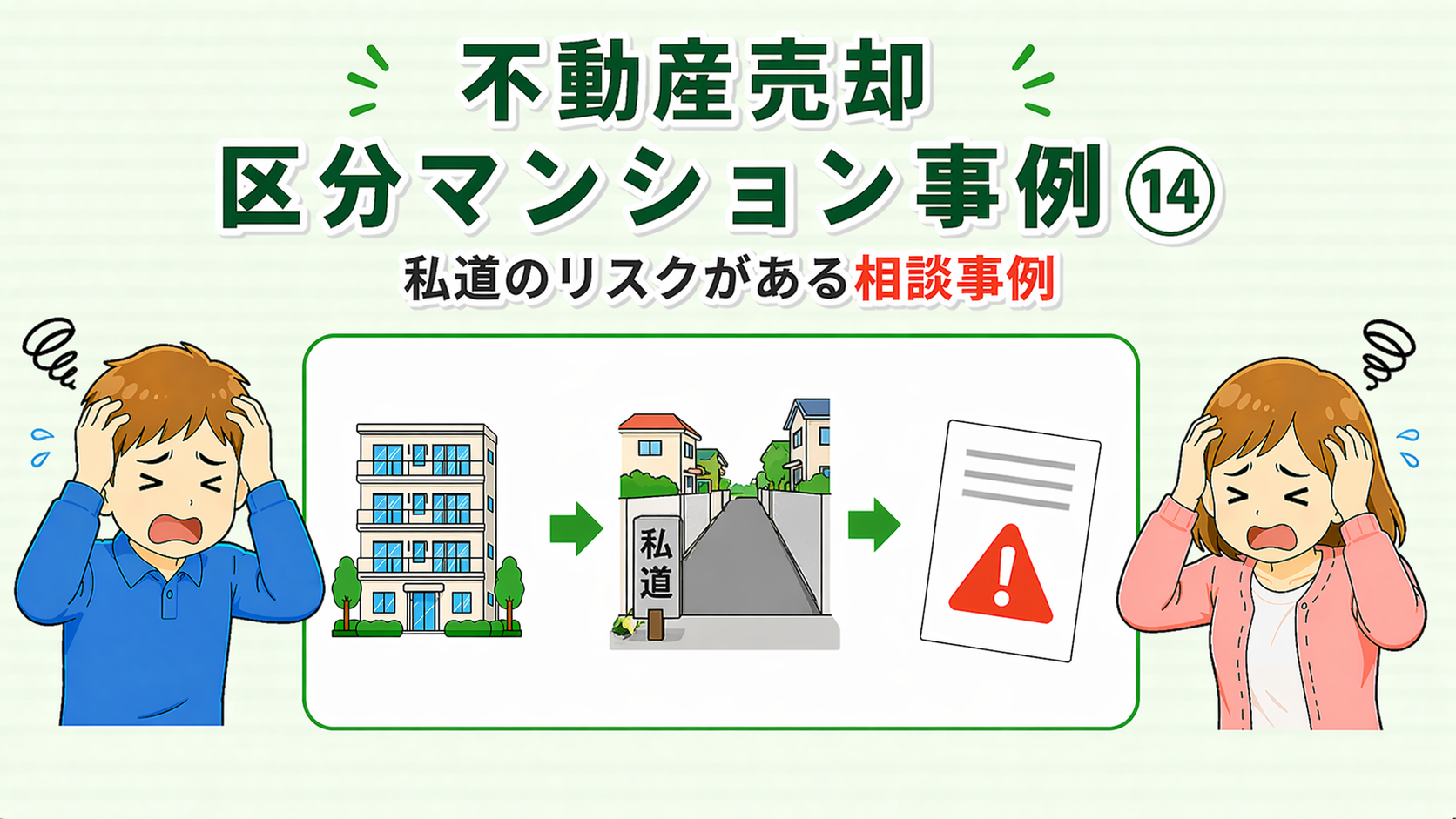府中市の不動産売却で私道のリスクがある相談事例