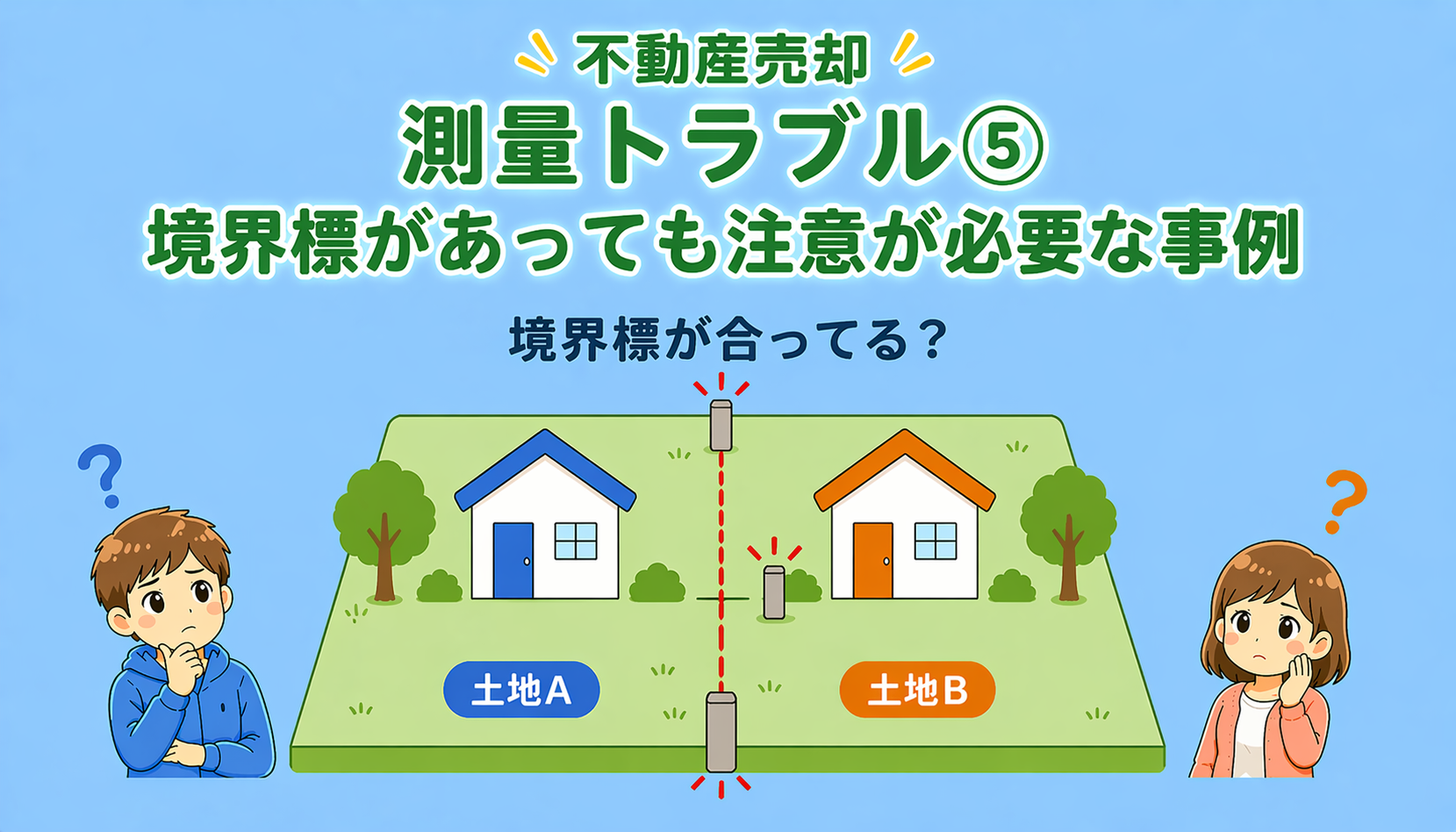 府中市の不動産売却で境界標があっても注意が必要な事例