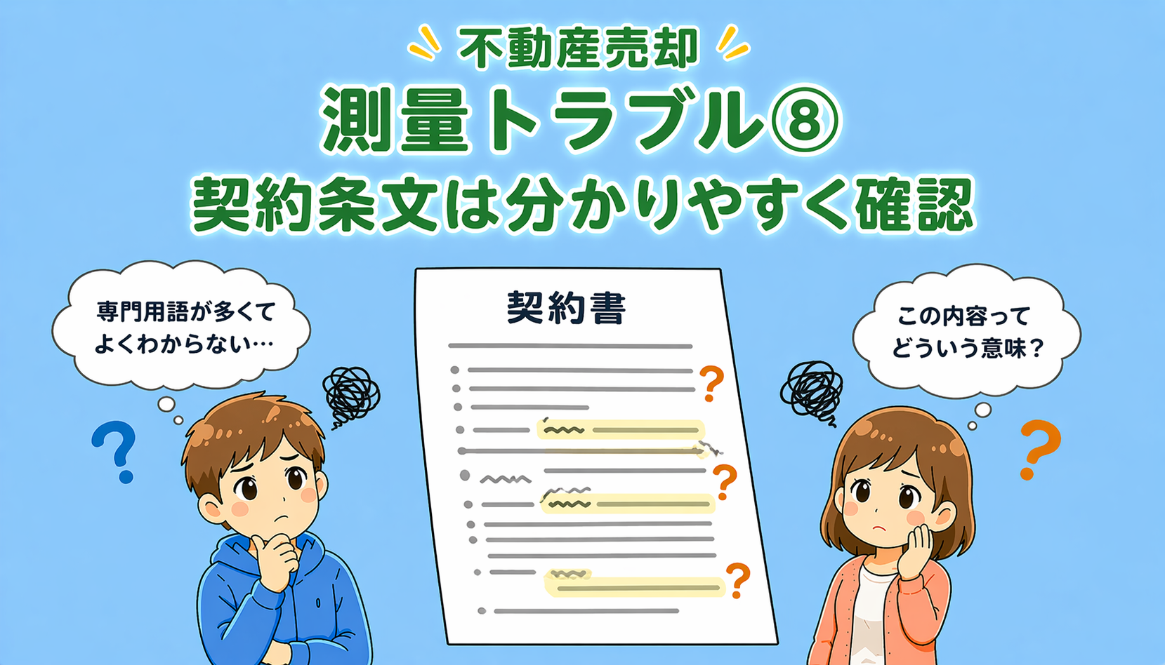 府中市の不動産売却で契約条文が分かりにくい場合の注意点